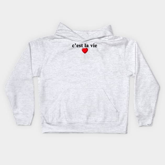 c'est la vie B Kids Hoodie by DeeKay Designs